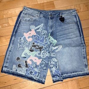 Lifted Anchors '''DE JA VU"DENIM SHORTS-BLUE" Size 38 MSRP $150